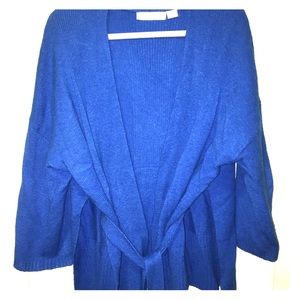 Anthropologie Blue Cardigan Sweater